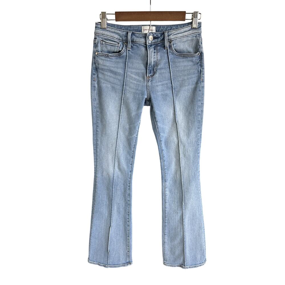 Driftwood Rosie Jeans Front Pintuck Seam Womens 26 Blue Denim Bootcut Festival